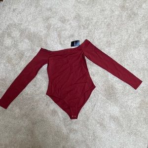 Burgundy bodysuit- Medium